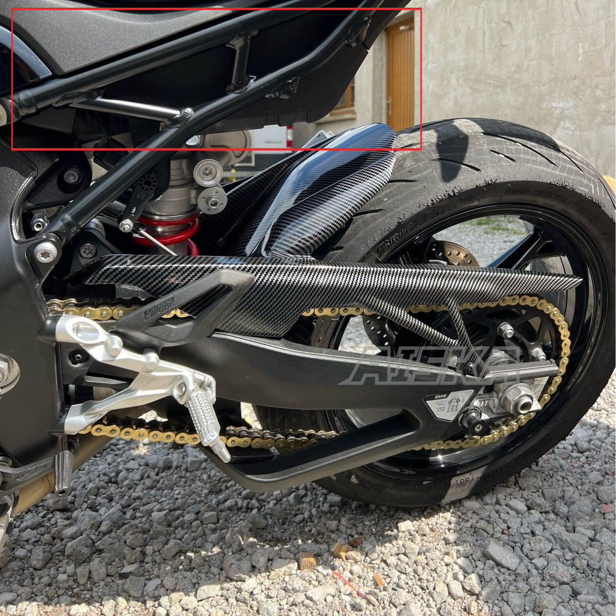 AISKA 3K 3*3 Twill Weave Subframe Covers Motorcycle Carbon Fiber Rear Seat Side Cover for BMW S1000RR 2019-2022