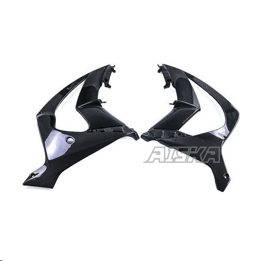 AISKA 3K Dry Carbon Fiber Motorcycle Accessories Front Side Panels Fairings Trim Cowling for Kawasaki ZX10R ZX-10R 2011-2020