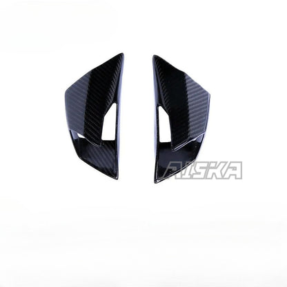 AISKA Motorcycle 3K Dry Carbon Fiber Front Wing Spoiler Cover Side Fixed Wing Fairing Winglet for Honda CBR650R 2019-2024 2023
