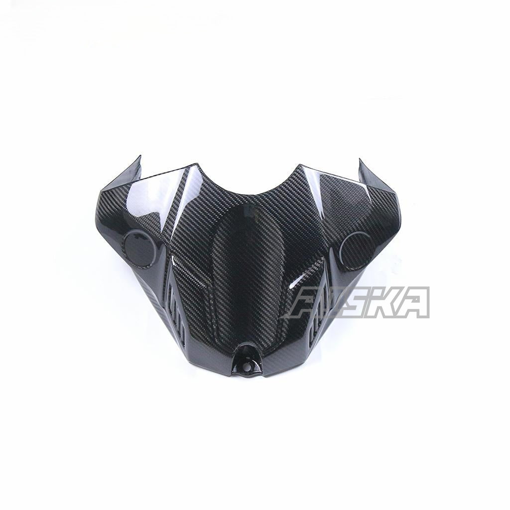 AISKA Tank Cover Motorcycle Carbon Fiber Gas Tank Front Airbox Cover Fairing Cowl for Yamaha R1 R1M 2020-2025