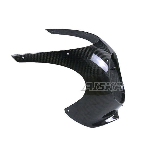 AISKA 3K Dry Carbon Fiber Motorcycle Cafe Racer Front Headlight Headlamp Fairing Cover Cowl for Kawasaki Z900RS 2018-2024