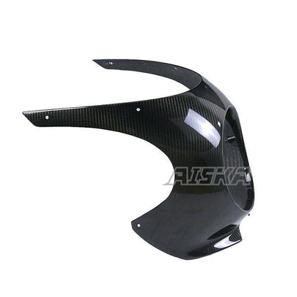 AISKA 3K Dry Carbon Fiber Motorcycle Cafe Racer Front Headlight Headlamp Fairing Cover Cowl for Kawasaki Z900RS 2018-2024