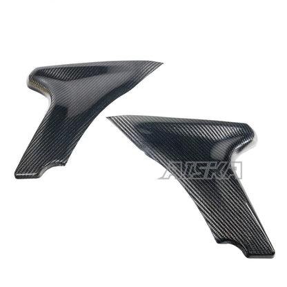 AISKA 3K Real Carbon Fiber Headlight Lower Side Panel Fairing for Harley Davidson Touring Street Glide Road King 2024-2025