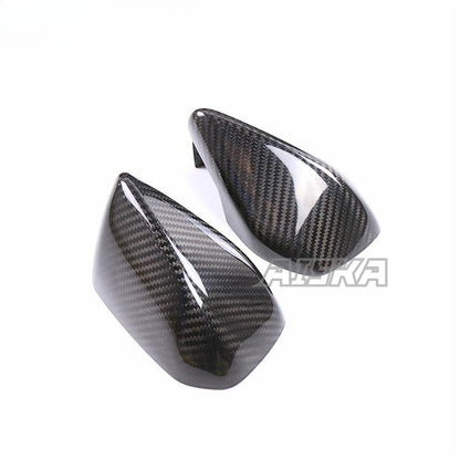 AISKA Motorcycle Mirror Cover Rearview Guards Real Carbon Fiber Rearview Mirror Protector Cowling for BMW S1000RR 2019-2022