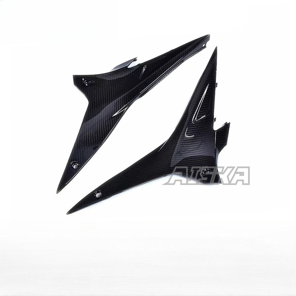 AISKA 100% 3K 3*3 Carbon Fiber Motorcycle Accessories Seat Side Panel for Aprilia RSV4 Tuono V4  2009- 2020
