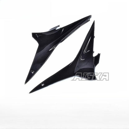 AISKA 100% 3K 3*3 Carbon Fiber Motorcycle Accessories Seat Side Panel for Aprilia RSV4 Tuono V4  2009- 2020