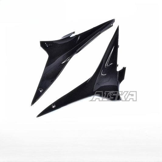AISKA 100% 3K 3*3 Carbon Fiber Motorcycle Accessories Seat Side Panel for Aprilia RSV4 Tuono V4  2009- 2020