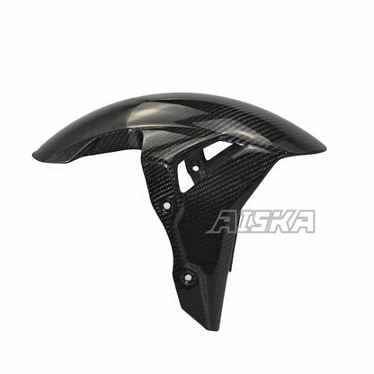 AISKA 3K Pure Carbon Fiber Motorcycle Front Fender Hugger Mudguard for BMW S1000RR 2019-2025
