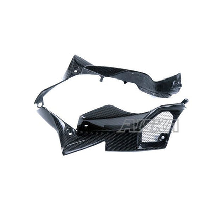 AISKA 3K Dry Carbon Fiber Motorcycle Accessories Front Air Intake Grille Fairing for Kawasaki Z1000 2014 2015 2016