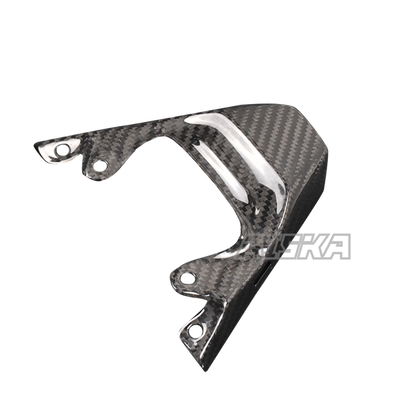 AISKA 3K Dry Carbon Fiber Motorcycle Rear Seat Tail Light Cover Fairing Cowl for Kawasaki ZX-6R 2019-2024 Model Years