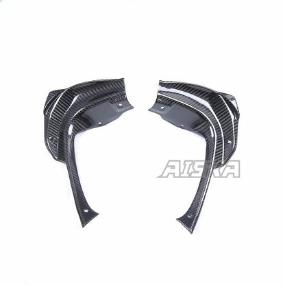 AISKA 100% 3K Pure All Dry Carbon Fiber Motorcycle Body Accessories Front Lining Panel Fairing for Aprilia RSV4  2021+