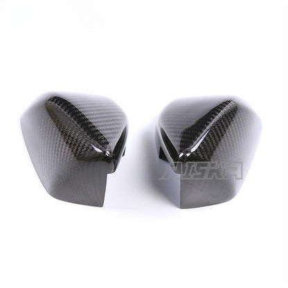 AISKA Motorcycle Mirror Cover Rearview Guards Real Carbon Fiber Rearview Mirror Protector Cowling for BMW S1000RR 2019-2022