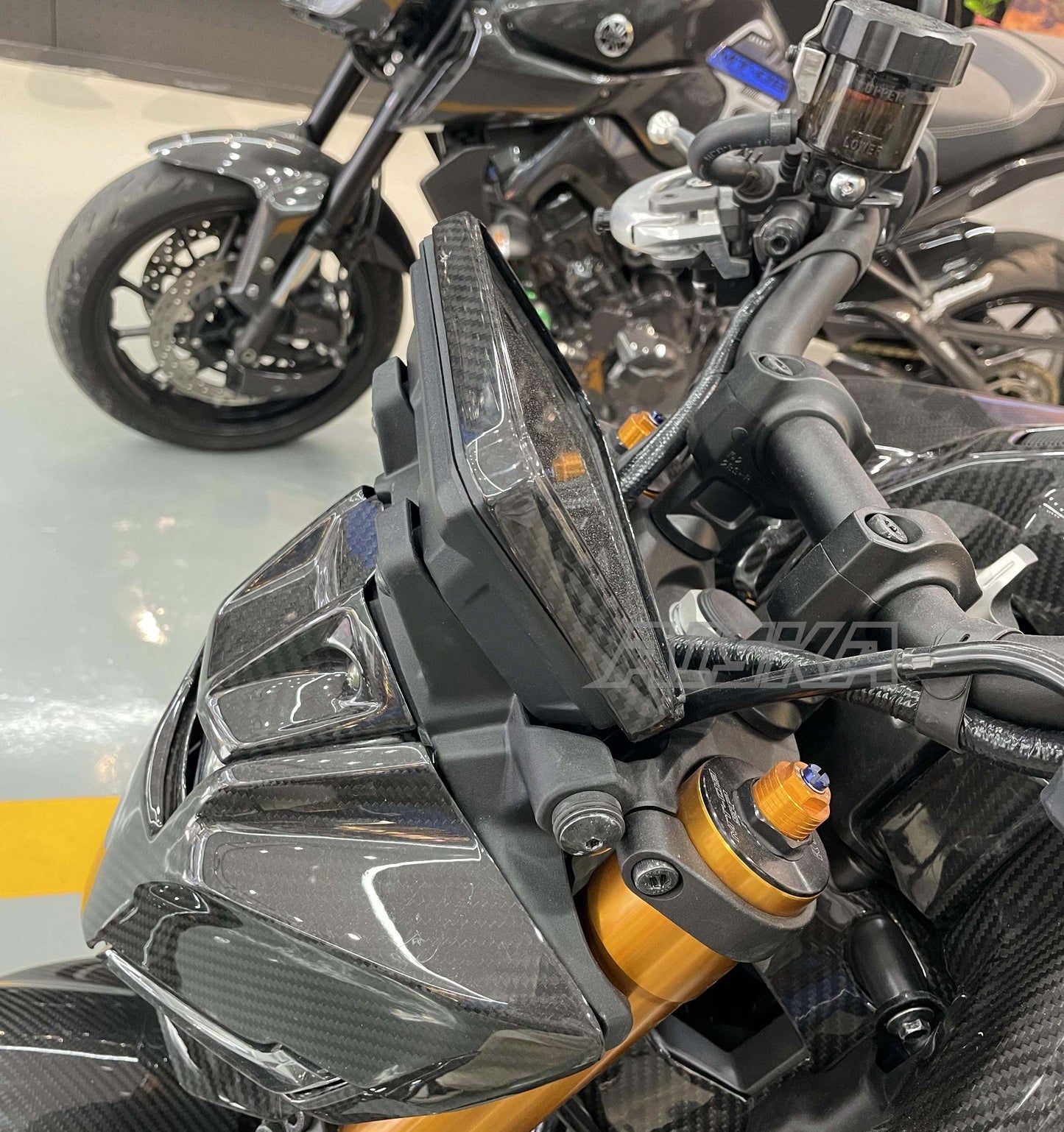 AISKA Yamaha MT09 FZ09 2024-2025 Carbon Fiber Instrument Frame