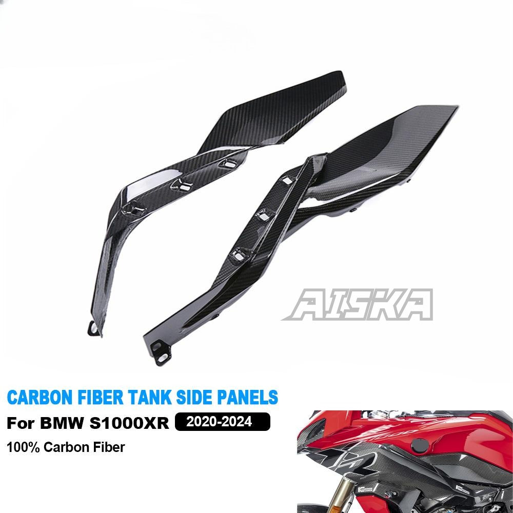 AISKA Wholesale 100% Carbon Fiber Fairing Motorcycle Lower Tank Side Panels for BMW S1000XR 2020 2021 2022 2023 2024