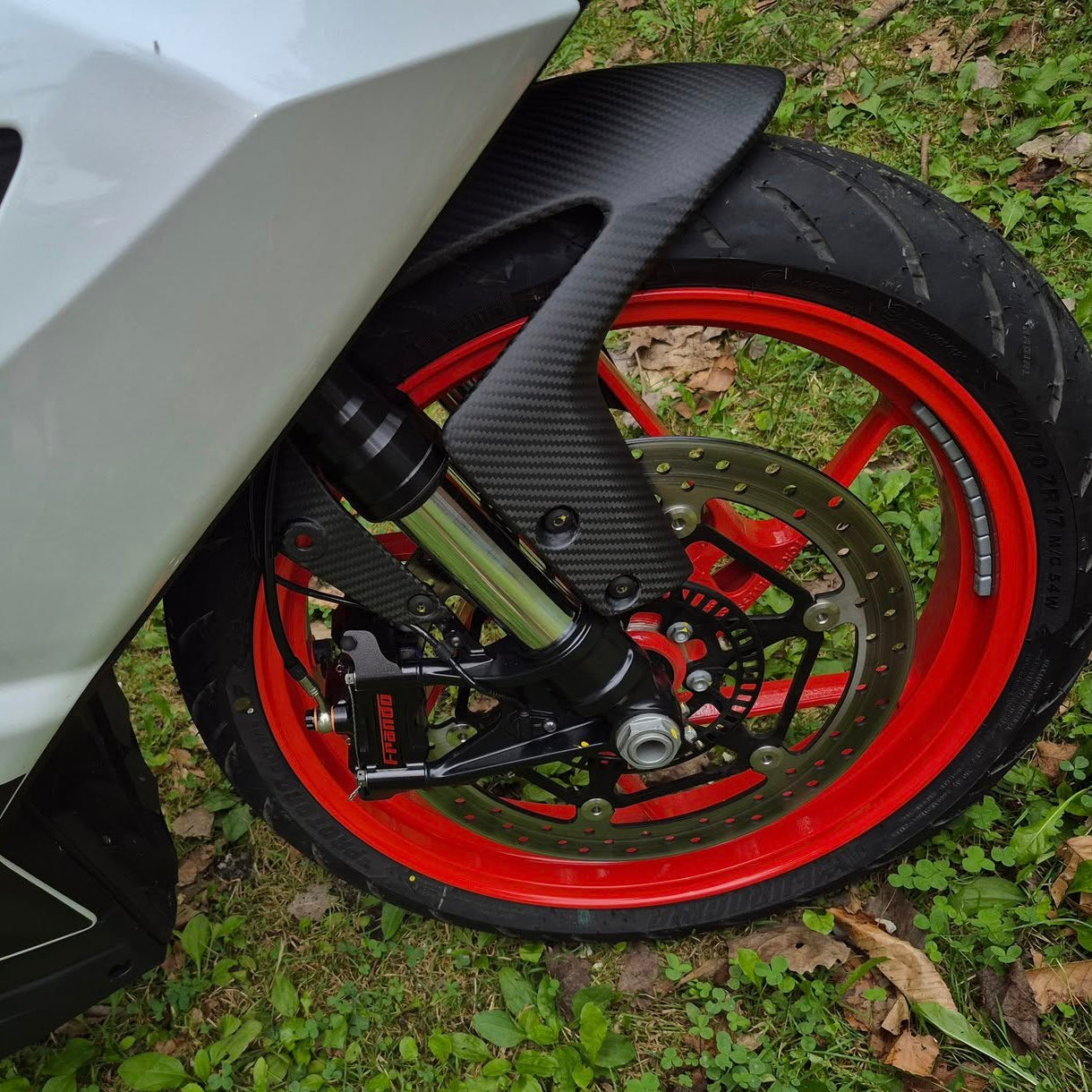 AISKA Aprilia RS457 2023-2025 Carbon Fiber Front Fender