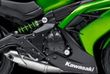 AISKA 100% 3K Dry Carbon Fiber Motorcycle Accessories Lower Guide Triangle Fairing Plate for Kawasaki Ninja 650 2014-2024