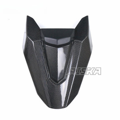 AISKA Dry Carbon Fiber Motorcycle Rear Tail Pillion Seat Cover Cowl Seat for Honda CB650F CBR650F 2014-2018 CB650R CBR650R 2019+