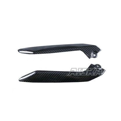 AISKA 100% 3K Dry Carbon Fiber Motorcycle Accessories Lower Guide Triangle Fairing Plate for Kawasaki Ninja 650 2014-2024