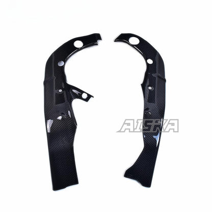 AISKA R6 Carbon Frame Covers Motorcycle Carbon Fiber Frame Covers Panels Protectors Guards for Yamaha R6 2017-2024 2022 2023