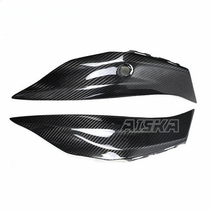 AISKA 3K Dry Carbon Fiber Motorcycle Accessories Rear Tail Seat Side Panel Cover Fairings for Kawasaki ZX10R ZX-10R 2016-2020
