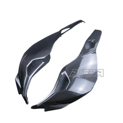 AISKA 3K Dry Carbon Fiber Motorcycle Front Side Panel Turn Light Cover Fairing for Kawasaki Ninja ZX-25R 2020-2024