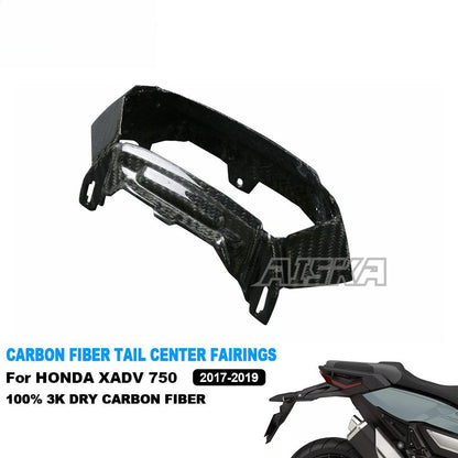 AISKA 3K Full Dry Carbon Fiber Motorcycle Accessories Tail Seat Center Piece Fairings for Honda XADV 750 2017 2018 2019