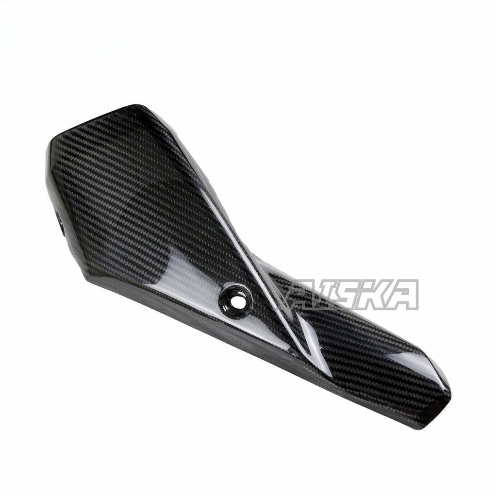 AISKA Dry Carbon Fiber Motorcycle Fairing Exhaust Pipe Heat Shield Guard Cover for Honda CB650F CBR650F 2014-2018 Motorcycles