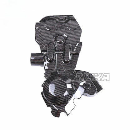 AISKA 100% Real Carbon Fiber Motorcycle Engine Protective Cover for Yamaha MT09 FZ09 2021-2023