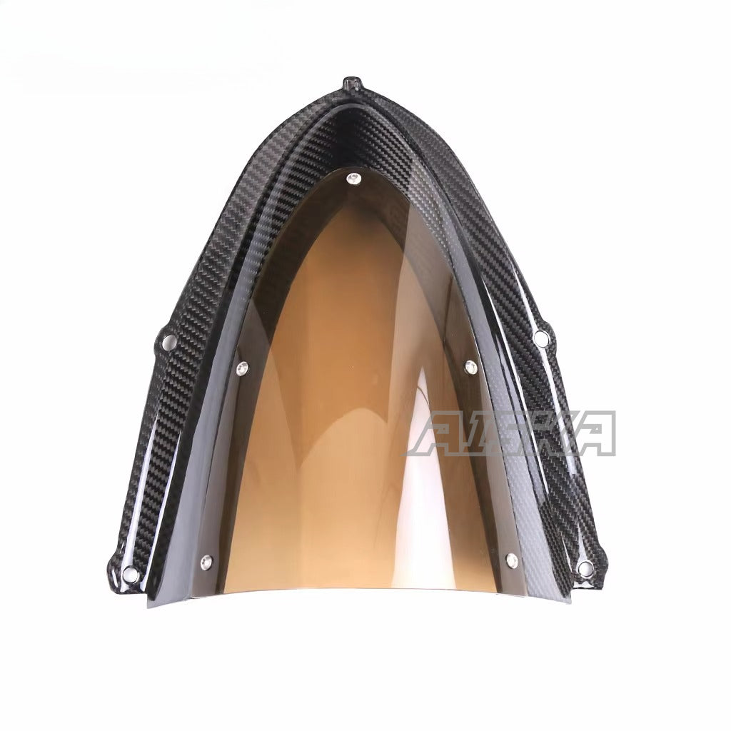 AISKA Twill Weave 3K 3*3 Carbon Fiber Motorcycle Accessories Windshield Panel for Aprilia RSV4 Tuono V4 Factory 2021+