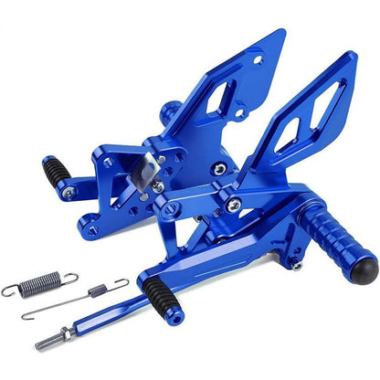AISKA CNC Aluminum Footpeg Rearset Motorcycle Racing Adjustable Rear Footrest for Yamaha R25 R3 MT03 MT25 2015-2024