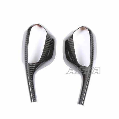AISKA 3K Pure Carbon Fiber Rearview Mirrors Covers Motorcycle Rearview Side Mirror Cover for BMW S1000RR 2019-2022