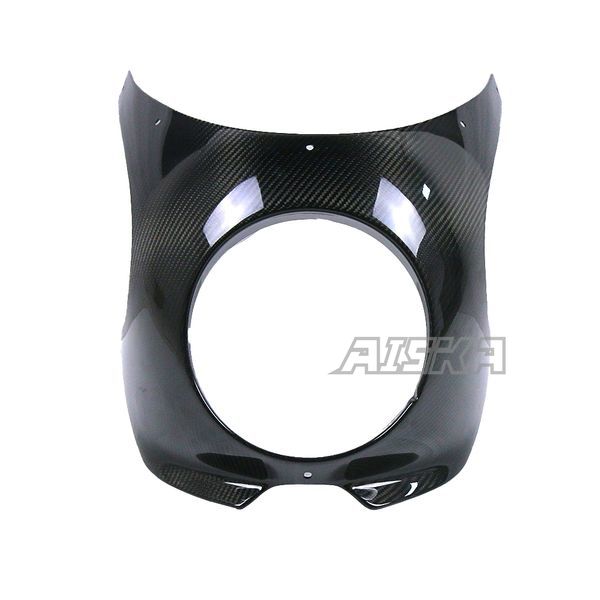 AISKA 3K Dry Carbon Fiber Motorcycle Cafe Racer Front Headlight Headlamp Fairing Cover Cowl for Kawasaki Z900RS 2018-2024