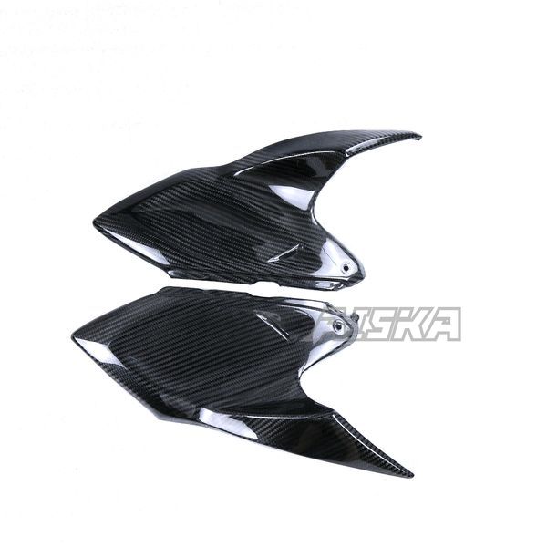 AISKA 3K Dry Carbon Fiber Motorcycle Accessories Fuel Tank Side Panel Cover Fairings for Kawasaki Z1000 2014+