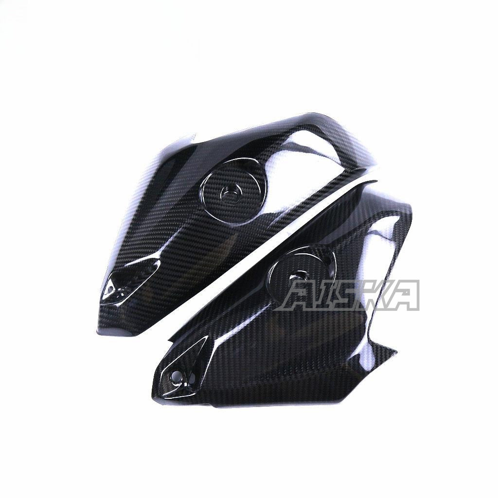AISKA Dry Carbon Fiber Motorcycle Fuel Tank Side Fairing Front Upper Side Panel Cover Trim Guard for Honda CBR1000RR 2017-2024