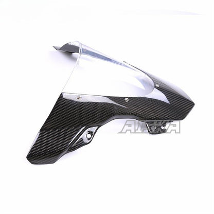 AISKA 100% 3K 3*3 Twill Weave Matte Carbon Fiber Motorcycle Front Windscreen Windshield for BMW S1000RR 2019-2022