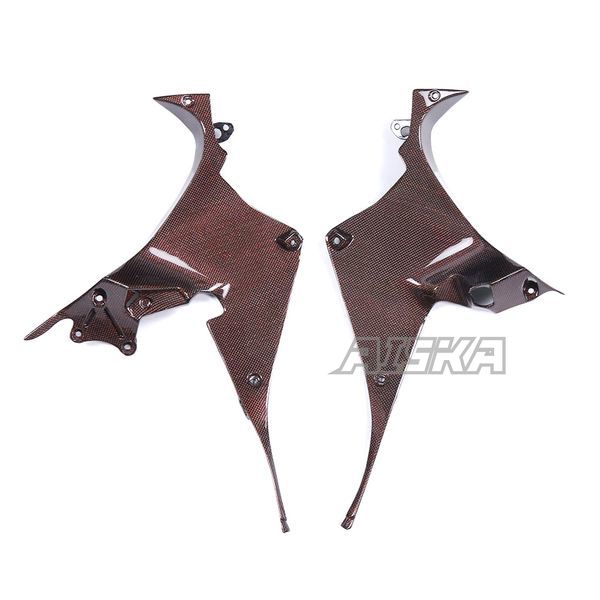 AISKA 100% 3K Full Dry Carbon Fiber Motorcycle Inner Side Panels Fairing Cover for Honda CBR1000RR-R 2021 2022 2023 2024