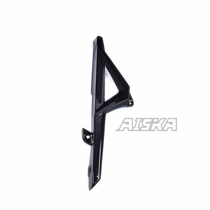 AISKA 100% 3K Pure All Dry Carbon Fiber Motorcycle Body Accessories Chain Cover Chain protection Cover for Aprilia RSV4 Tuono V4 2021-2024