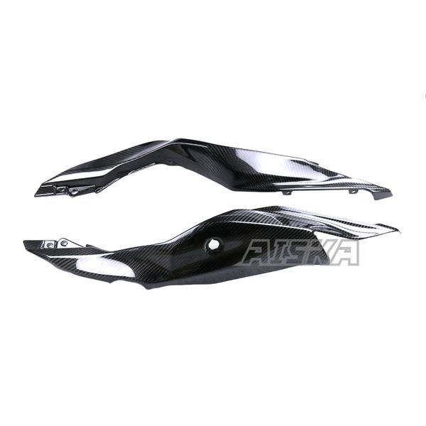 AISKA 3K Dry Carbon Fiber Motorcycle Rear Tail Seat Side Panel Cover Fairing for Kawasaki Ninja ZX-25R 2020-2024