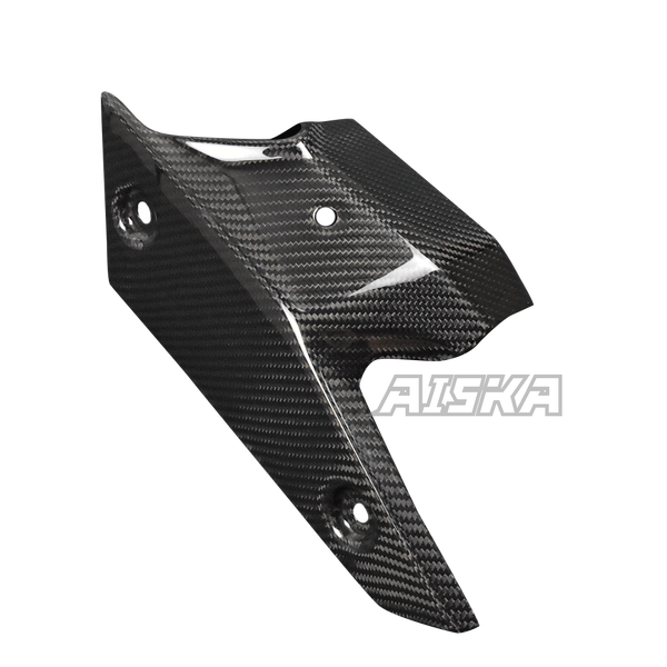 AISKA 3K Dry Carbon Fiber Motorcycle Exhaust Pipe Heat Shied Cover for Kawasaki Ninja ZX-6R 2019-2024