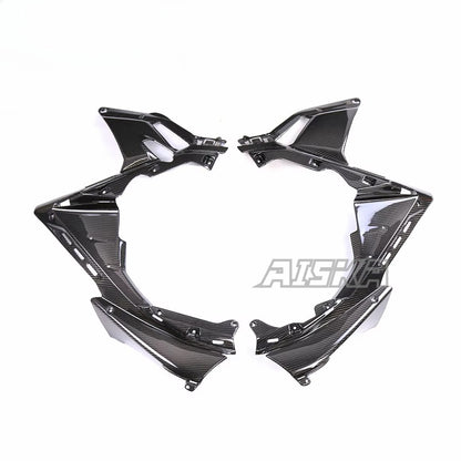 AISKA 3K 3*3 Carbon Fiber Motorcycle Accessories Side Panel Fairing for Aprilia RSV4  2021+