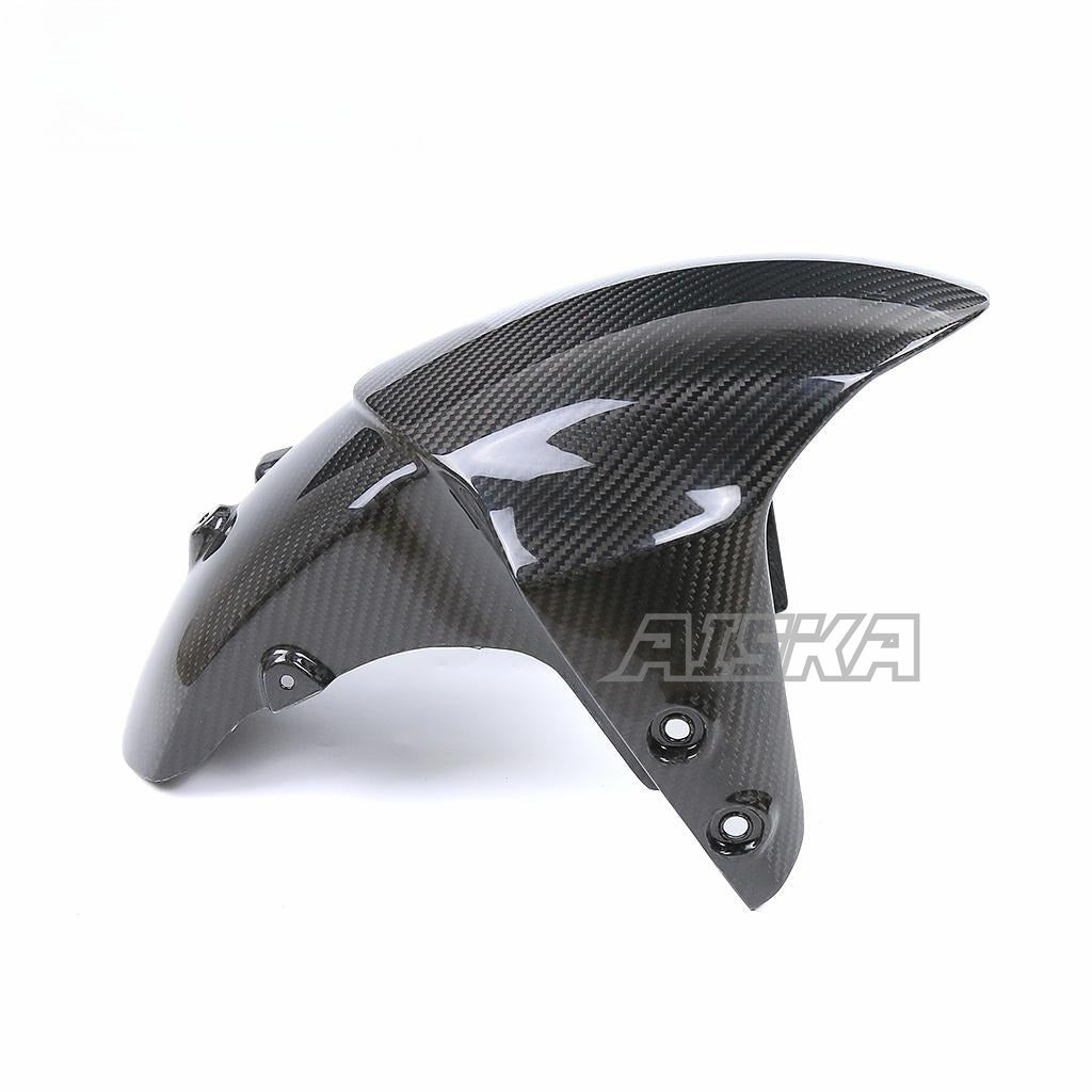 AISKA Motorcycle Carbon Fiber Front Hugger Fender Splash Mud Dust Guard Mudguard for Yamaha MT09 FZ09 2021-2023