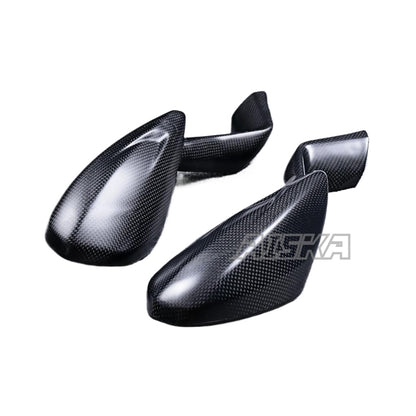 AISKA 100% 3K Full Dry Carbon Fiber Motorcycle Rearview Mirrors Cover for Ducati Panigale V4 V4S 2025