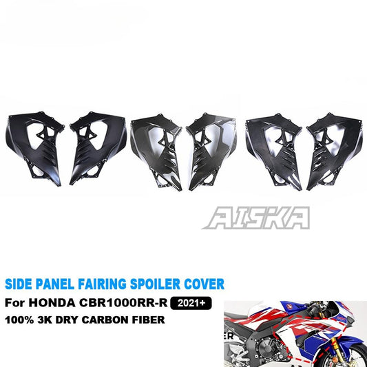 AISKA CBR1000RR-R Carbon Fiber Fairings Motorcycle Side Panel Fairing Spoiler Covers for Honda CBR1000RR-R 2021 2022 2023 2024