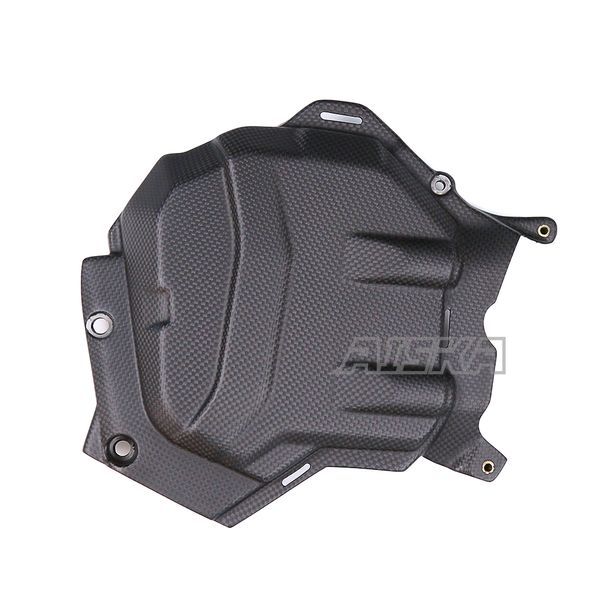 AISKA Motorcycle Accessories Carbon Fiber Left Engine Cover Guard Protector Fairings For DUCATI Multistrada V4 V4S 2021 2022 2023 2024