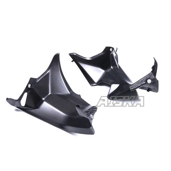 AISKA 100% 3K Full Dry Carbon Fiber Motorcycle Front Side Panel Fairings for Ducati Panigale V4 V4S 2025