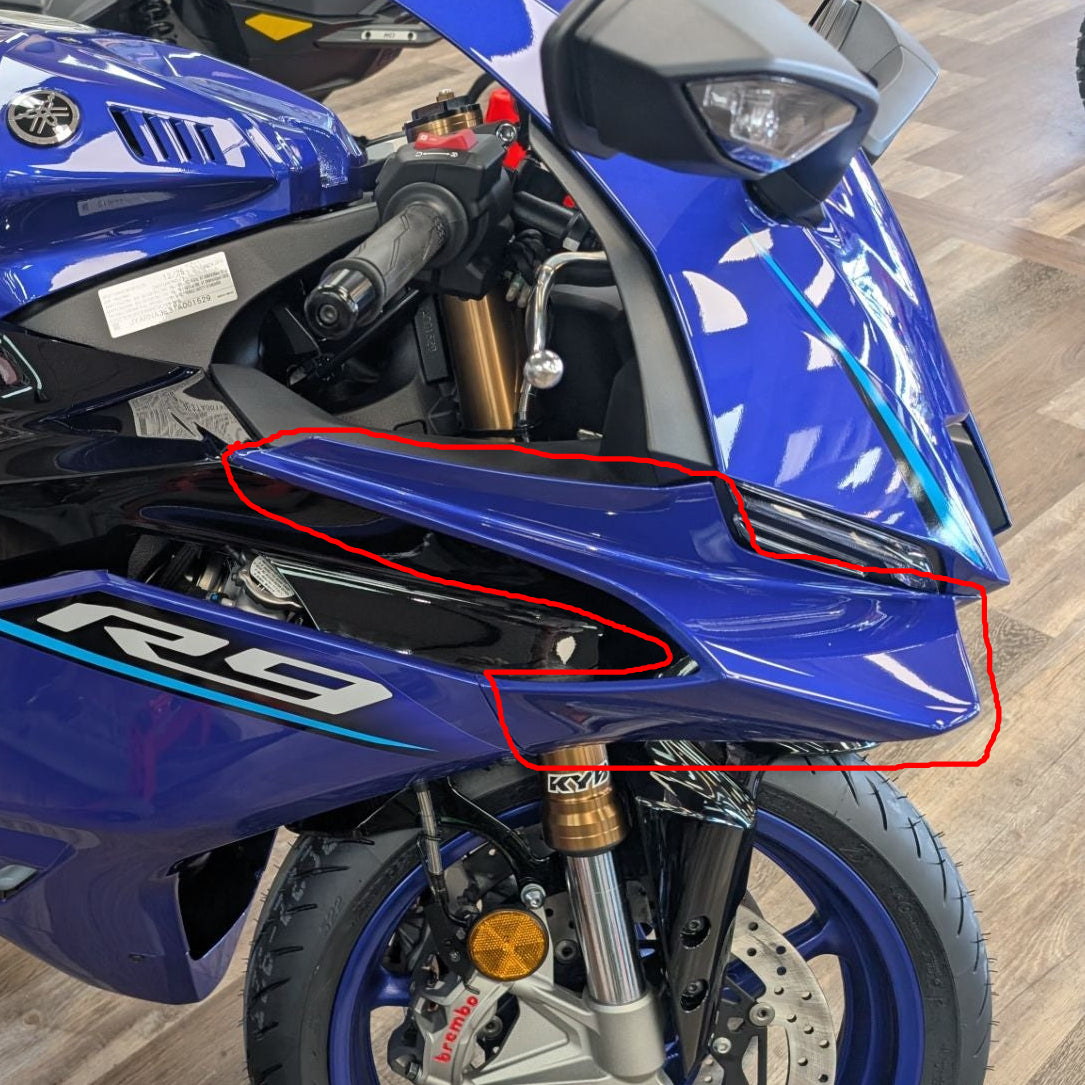AISKA Yamaha R9 2025+ Carbon Fiber Front Side Panel
