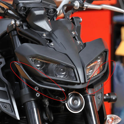 AISKA 100% 3K Pure Carbon Fiber Motorcycle Headlight Cover Bracket Shell Shield for Yamaha MT09 FZ09 2017-2020