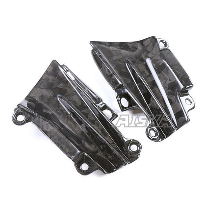 AISKA 3K Dry Carbon Fiber Motorcycle Accessories Front Air Intake Ram Insert Trim Panel Fairing for Kawasaki Z1000 2014-2019