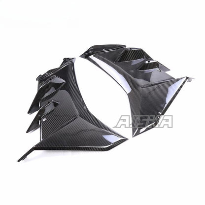 AISKA 3K 3*3 Carbon Fiber Motorcycle Accessories Front Headlight Fairing Lower Cover Frame Fairing for Aprilia RSV4  2021+