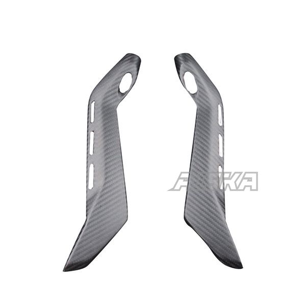 AISKA 3K/12K 3*3 Carbon Fiber Twill Weave Motorcycle Spare Parts Sub-Frame Covers Protectors for Ducati Panigale V4 / V4S / V4R 2018-2024